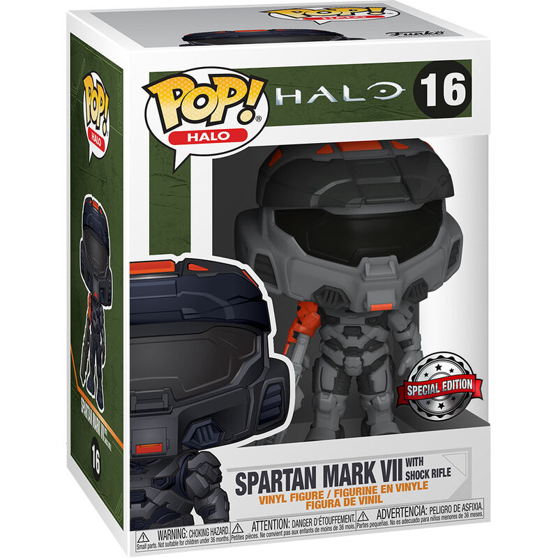 Figura exclusiva de Halo Spartan Mark VII n.° 16 de Funko POP! Games