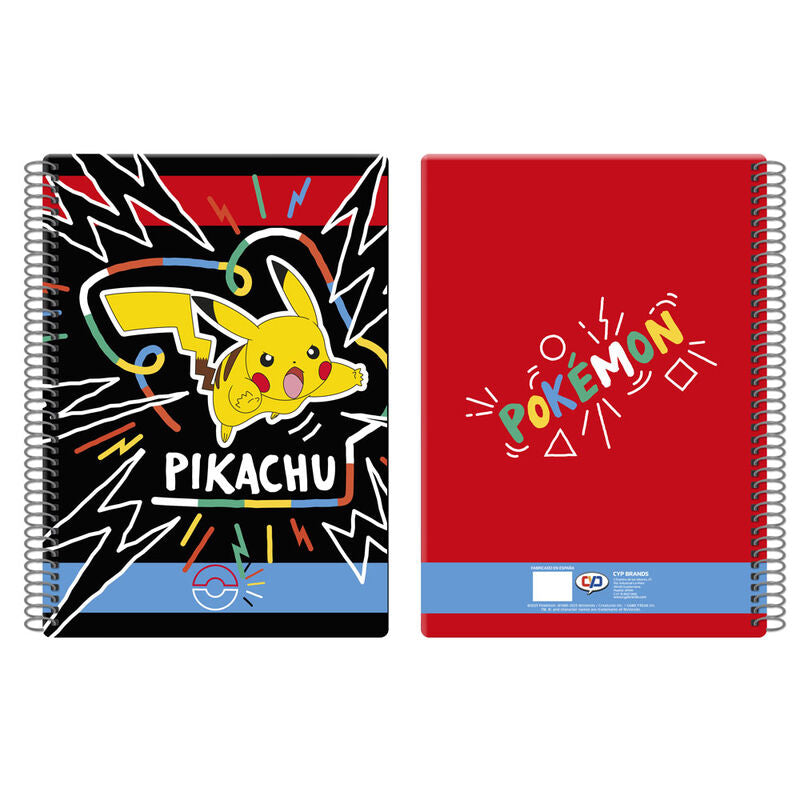Cuaderno A4 de Pokémon Pikachu de CYP Brands
