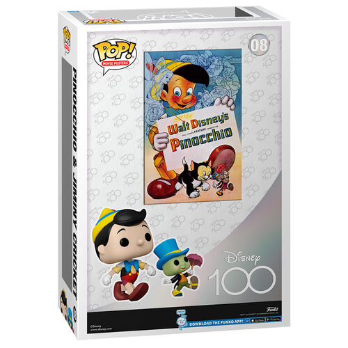 Póster de la película Funko Pop! Disney número 100 de Pinocho y Pepito Grillo #08