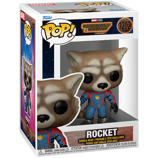Funko Pop! Marvel Guardianes de la Galaxia 3 Rocket #1202