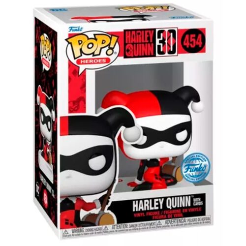 Funko POP! DC Heroes Harley Quinn 30 Years Harley Quinn With Cards #454 Exclusive
