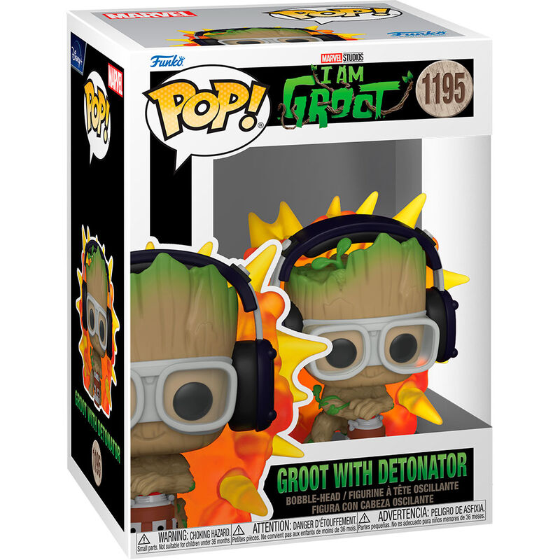 Funko Pop! Marvel Soy Groot - Groot con Detonador n.° 1195