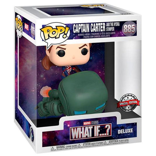 Figura Funko POP! Marvel: ¿Qué pasaría si...? Capitán Carter, exclusiva n.° 885