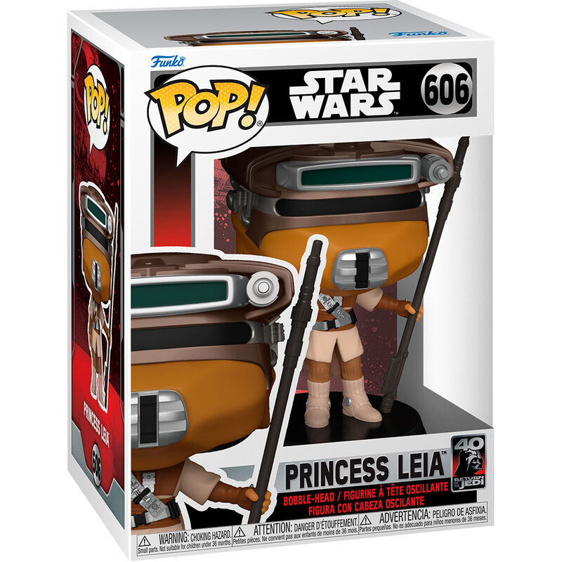 Figura Funko POP! de la película Star Wars: Princesa Leia n.° 606