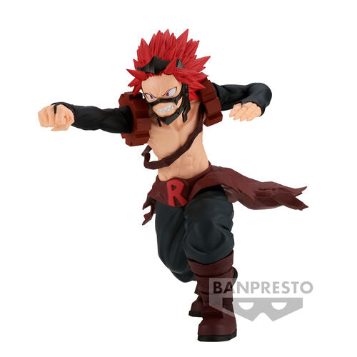 Figura de Banpresto Eijiro Kirishima Red Riot Amazing Heroes My Hero Academia de 13 cm