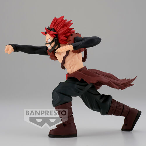 Figura de Banpresto Eijiro Kirishima Red Riot Amazing Heroes My Hero Academia de 13 cm