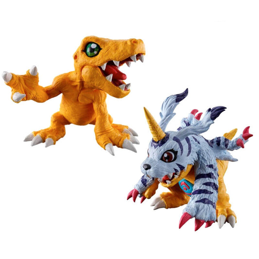 Figura Banpresto Digimon Ultimate Evolution Agumon & Gabumon set 2 Ichibansho 4.5cm