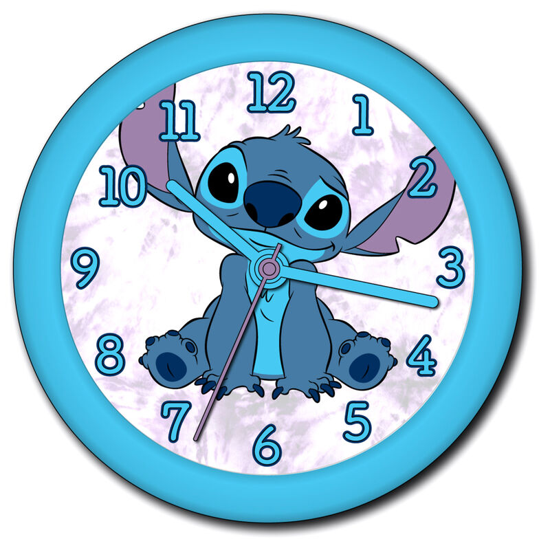Reloj de pared Disney Stitch con licencia para niños