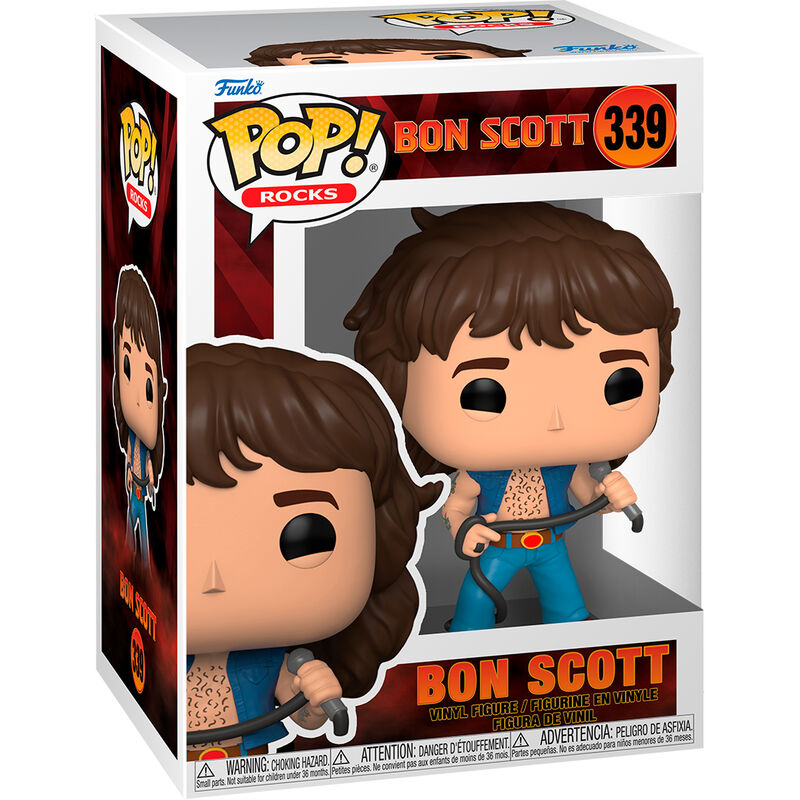 Figura Funko POP! Rocks de AC/DC Bon Scott n.° 339