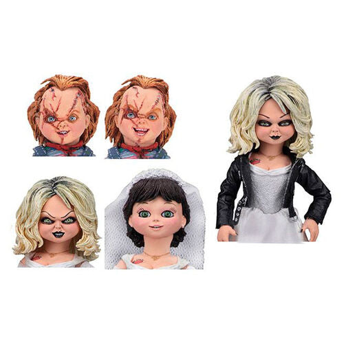 Figura Neca La Novia de Chucky Tiffany & Chucky 10cm