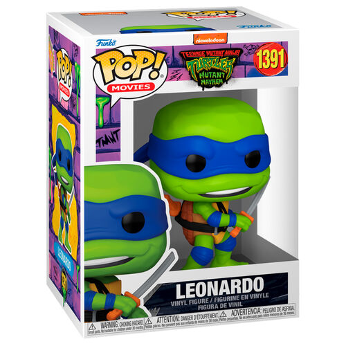 Figuras Funko POP! de las Tortugas Ninja Mutantes Adolescentes: Mutant Mayhem Leonardo n.° 1391