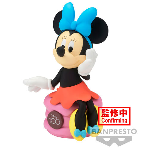 Figura Banpresto Minnie Mouse Sofubi 100º Aniversario Personajes Disney 11cm