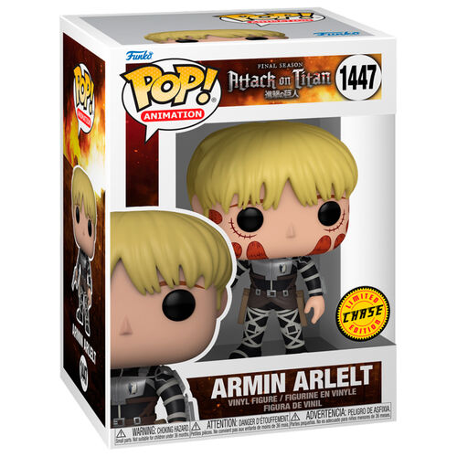 Figura Funko Pop! de Ataque a los Titanes, Armin Arlelt Chase #1447