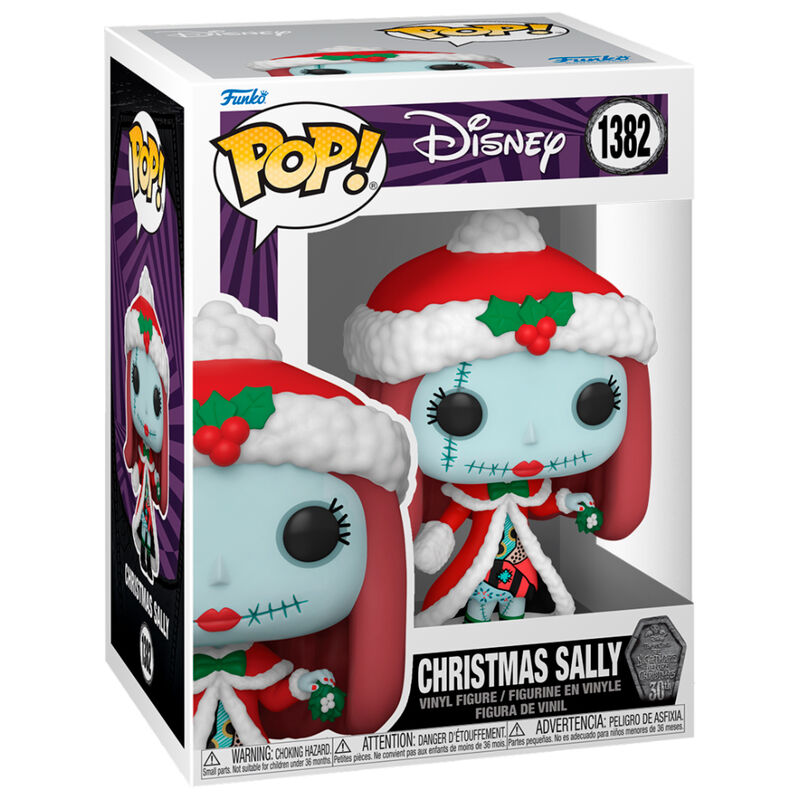 Figura Funko Pop! de Disney: Pesadilla antes de Navidad, 30.º aniversario, Sally de Navidad n.° 1382