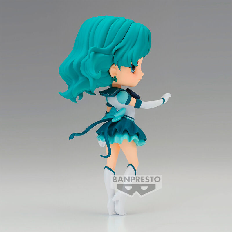 Figura de Sailor Neptune de la película Eternal de Sailor Moon Cosmos de Banpresto Pretty Guardian, versión AQ posket de 14 cm.