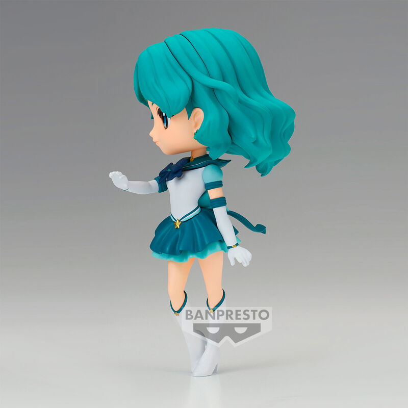 Figura de Sailor Neptune de la película Eternal de Sailor Moon Cosmos de Banpresto Pretty Guardian, versión AQ posket de 14 cm.