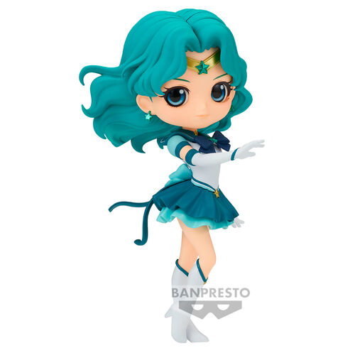 Figura de Sailor Neptune de la película Eternal de Sailor Moon Cosmos de Banpresto Pretty Guardian, versión AQ posket de 14 cm.