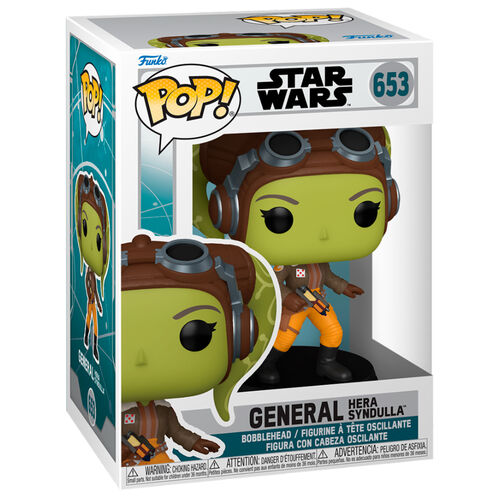 Figura Funko POP! de la película Star Wars, Ahsoka, General Hera Syndulla n.° 653