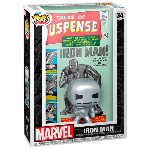 Portadas del cómic Funko Pop! de Marvel Tales of Suspense Iron Man #34