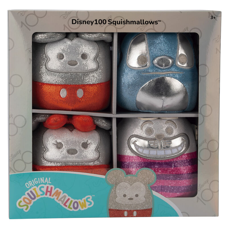 Jazwares Blister 4 peluches Disney Squishmallows 12cm