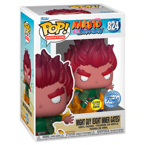 Figura Funko Pop! Naruto Shippuden Might Guy Glow exclusiva #824