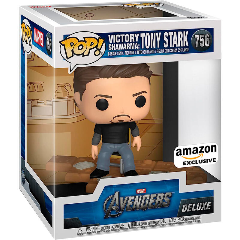 Funko Pop! Deluxe Marvel Avengers Tony Stark Exclusivo #756