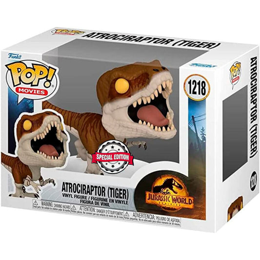 Figura Funko POP! de Jurassic World 3: Tigre Atrociraptor, exclusiva n.° 1218