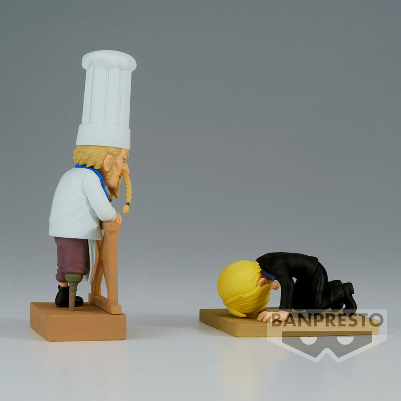 Banpresto Figura world collectable Sanji & Zeff 2 WCF Log Series One Piece 8cm