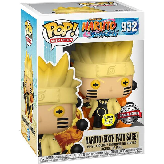 Figura Funko Pop! Naruto Shippuden Naruto Sabio de los Seis Caminos Resplandor #932