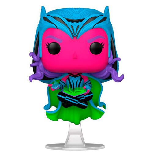 Figura Funko POP! Marvel: Wanda Vision, Bruja Escarlata, Black Light, exclusiva n.° 986