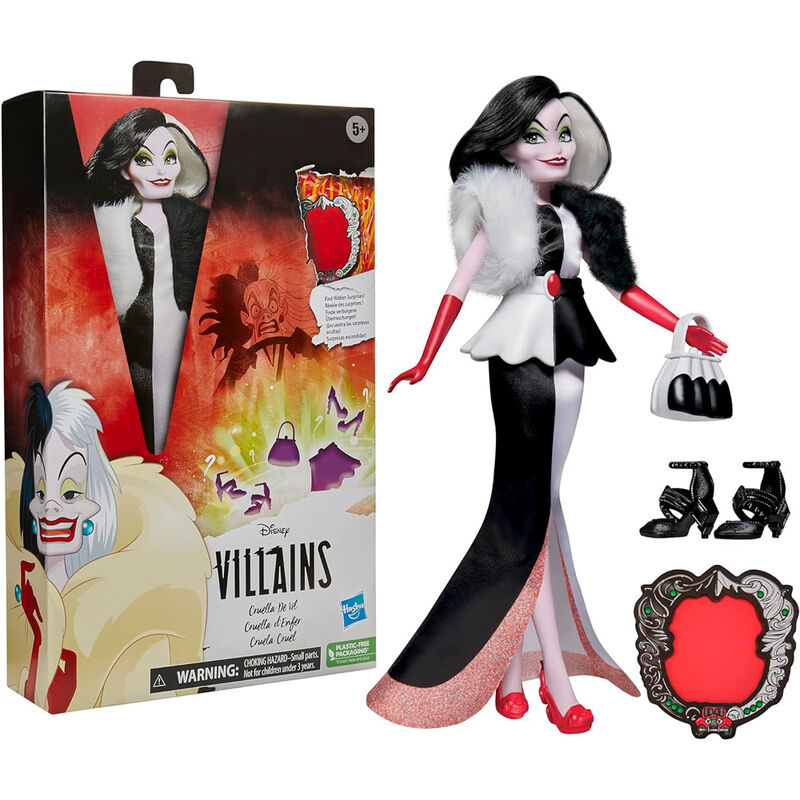 Hasbro Boneca Disney Villains Cruella de Vil 28cm