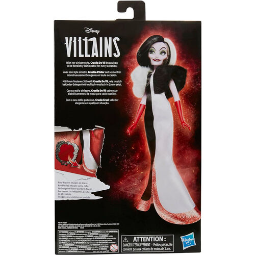 Hasbro Boneca Disney Villains Cruella de Vil 28cm