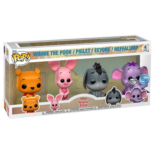 Paquete exclusivo de 4 figuras Funko Pop! de Disney Winnie the Pooh