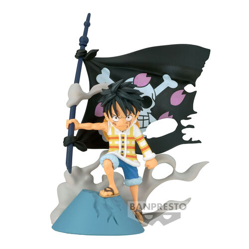 Figura Banpresto WCF Log Stories Monkey D Luffy de 8 cm