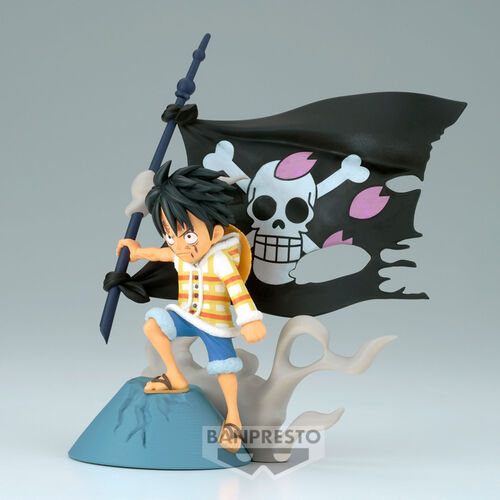 Figura Banpresto WCF Log Stories Monkey D Luffy de 8 cm