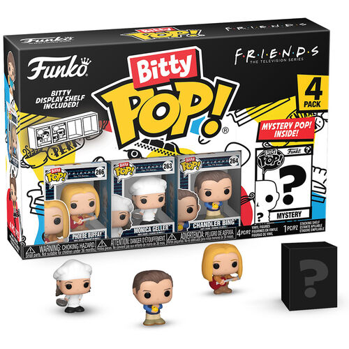 Funko Bitty Pop! Friends - Pack de 4 (Serie 4) (Phoebe Buffay)