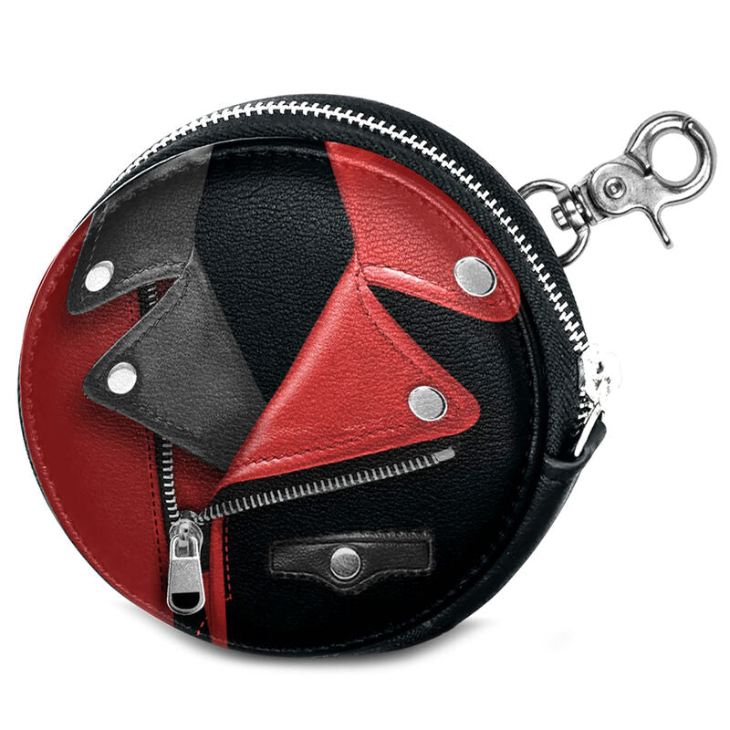 Monedero KaracterMania con diseño de chaqueta de Harley Quinn de DC Comics y bolsa de galletas
