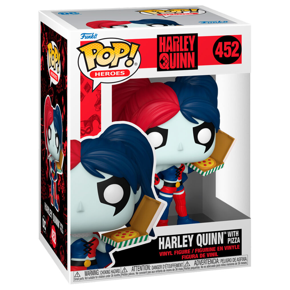 Funko Pop! DC Harley Quinn - Harley Quinn con pizza n.° 452