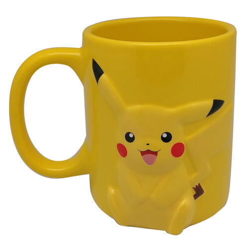 Taza 3D de Pokémon Pikachu (325 ml) con licencia para niños