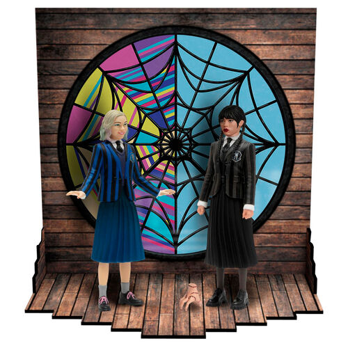 Figura Mezco Toyz Miércoles - Miércoles y Enid set 2 9.5cm