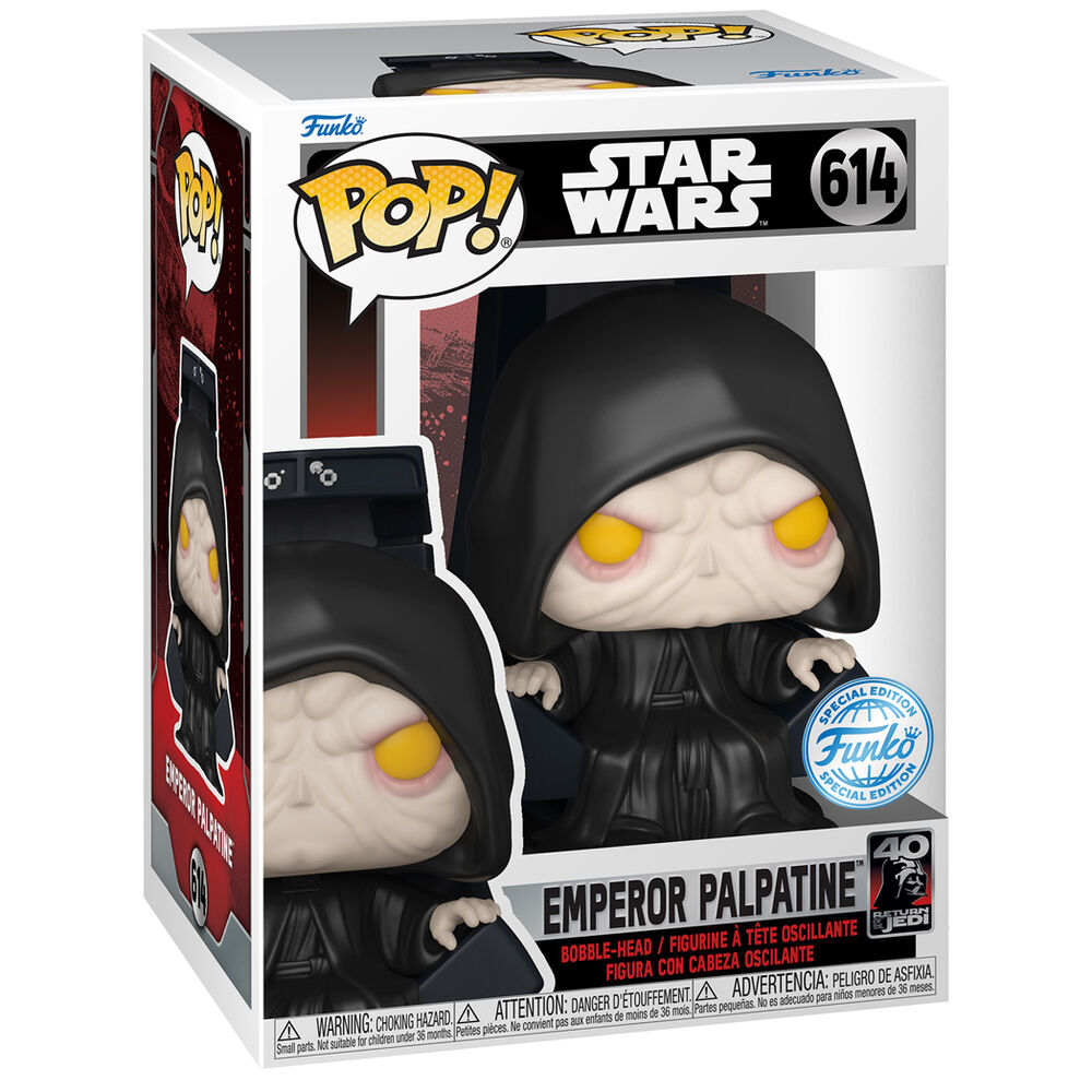 Figura Funko POP! de Star Wars: Emperador Palpatine, exclusiva n.° 614