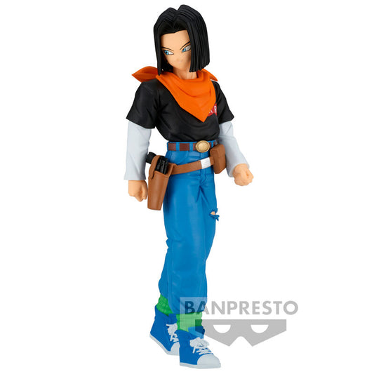 Figura de trabajo Banpresto Dragon Ball Z Androide 17 Solid Edge de 17 cm