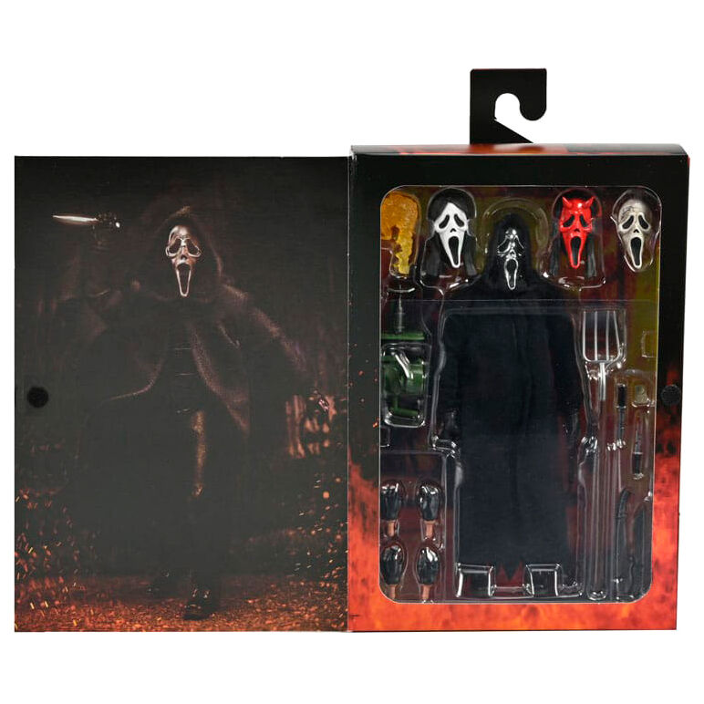 Figura Neca Scream Ghost Face Inferno Ultimate de 18 cm