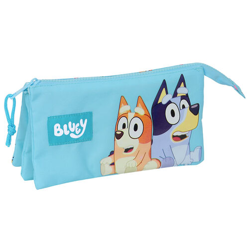 Safta Estojo Porta-tudo Bluey triplo