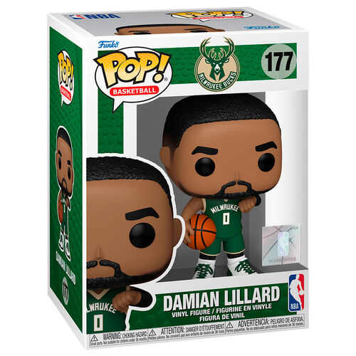 Figura Funko POP! Baloncesto Milwaukee Bucks Damian Lillard #177
