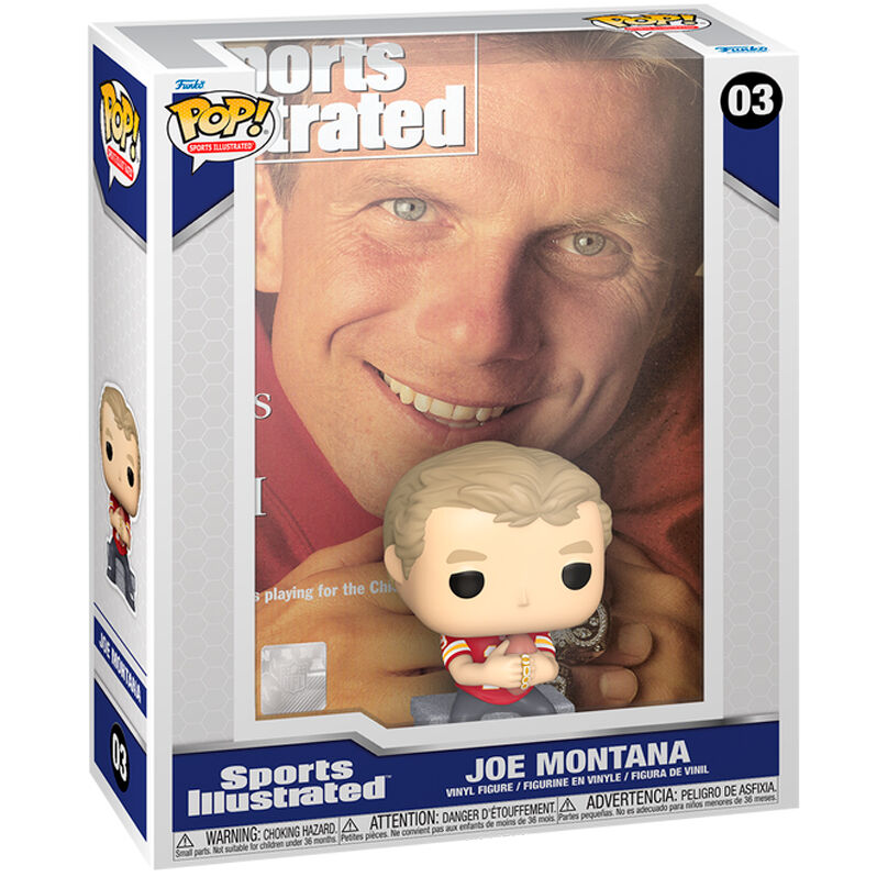 Portada de Funko Pop! de Sports Illustrated Joe Montana #03