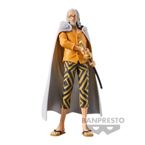 Figura de One Piece de 17 cm de Rayleigh Wanokuni Yukata Grandline Series de Banpresto Silvers