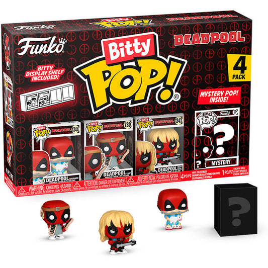 Funko Bitty Pop! Marvel Deadpool Pack de 4 (Fiesta de pijamas)
