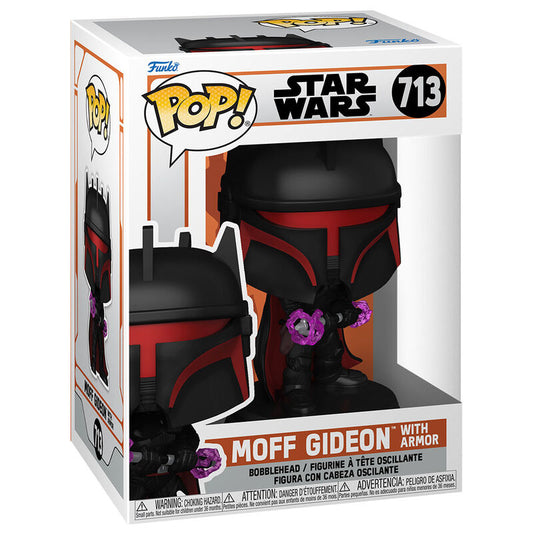 Figura Funko POP! de Star Wars: El Mandaloriano, Moff Gideon con armadura n.° 713