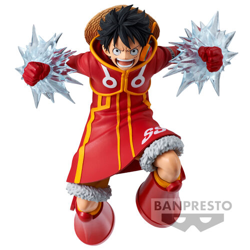 Figura Banpresto One Piece Monkey D. Luffy Battle Record de 14 cm